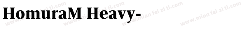 HomuraM Heavy字体转换